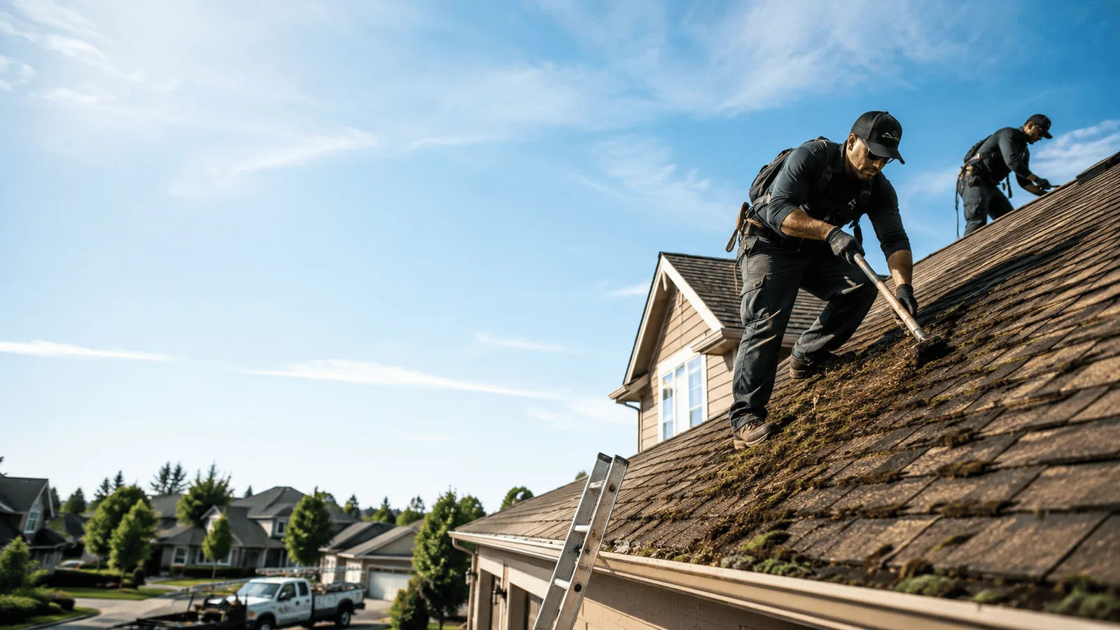 Roof Moss Removal in Elk Mound, WI near me